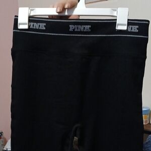 PINK Victoria's Secret Black Leggings Comfortable and Versatile